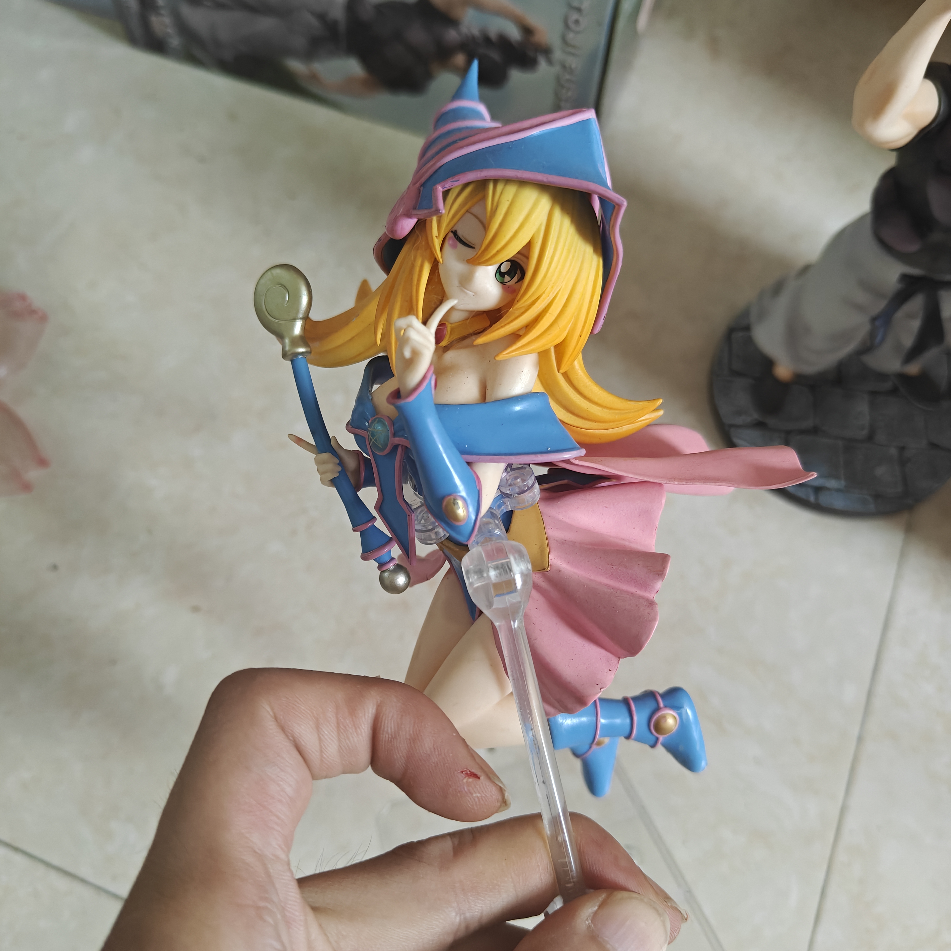 黑魔导女孩 游戏王手办 无盒 配通用底座