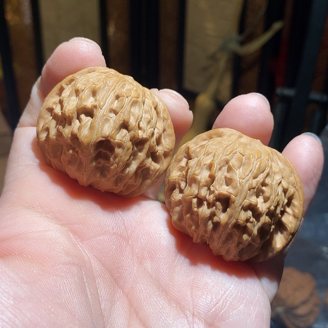 文玩核桃把件M****g41.8磨盘