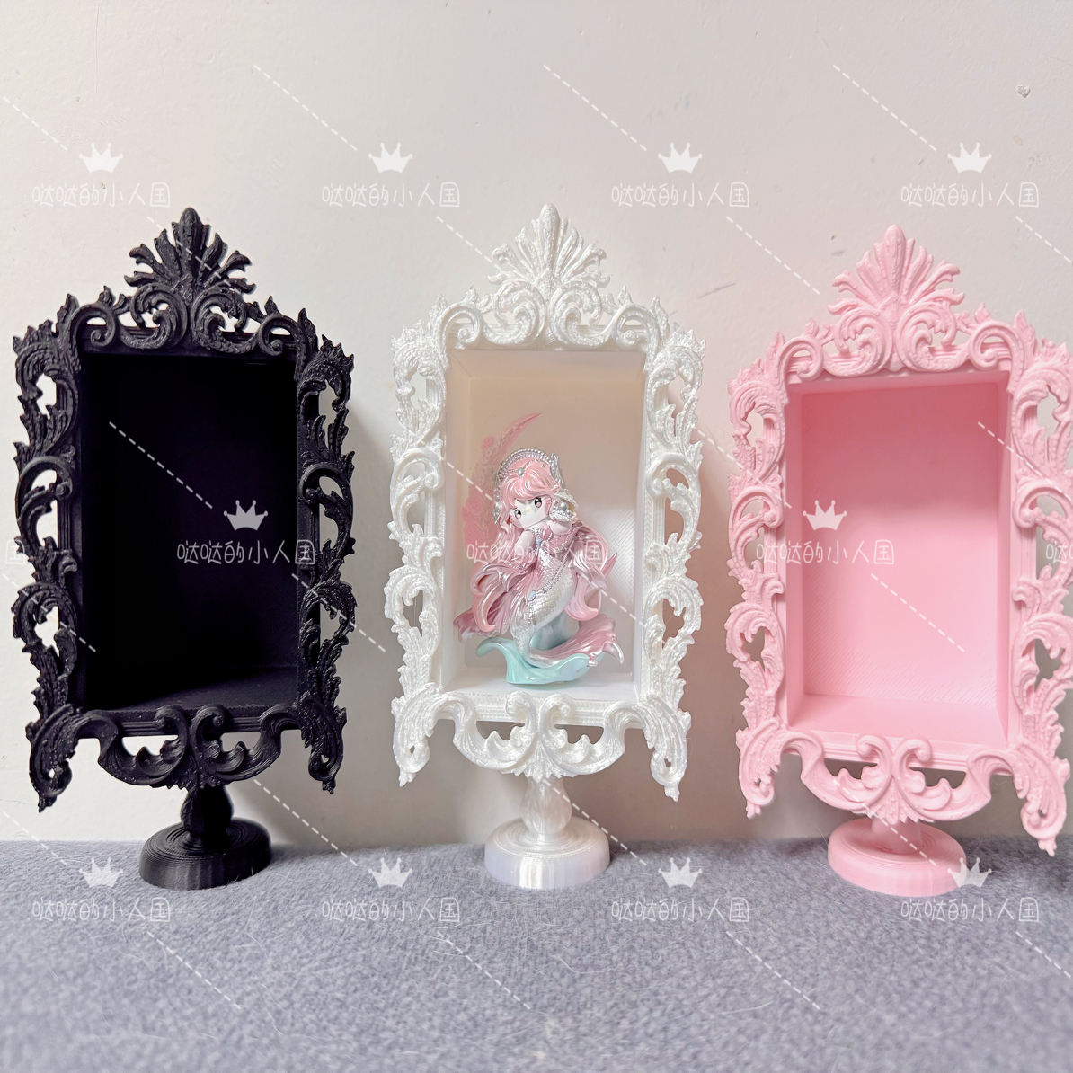 3d打印欧式摆台展示柜pu收纳柜