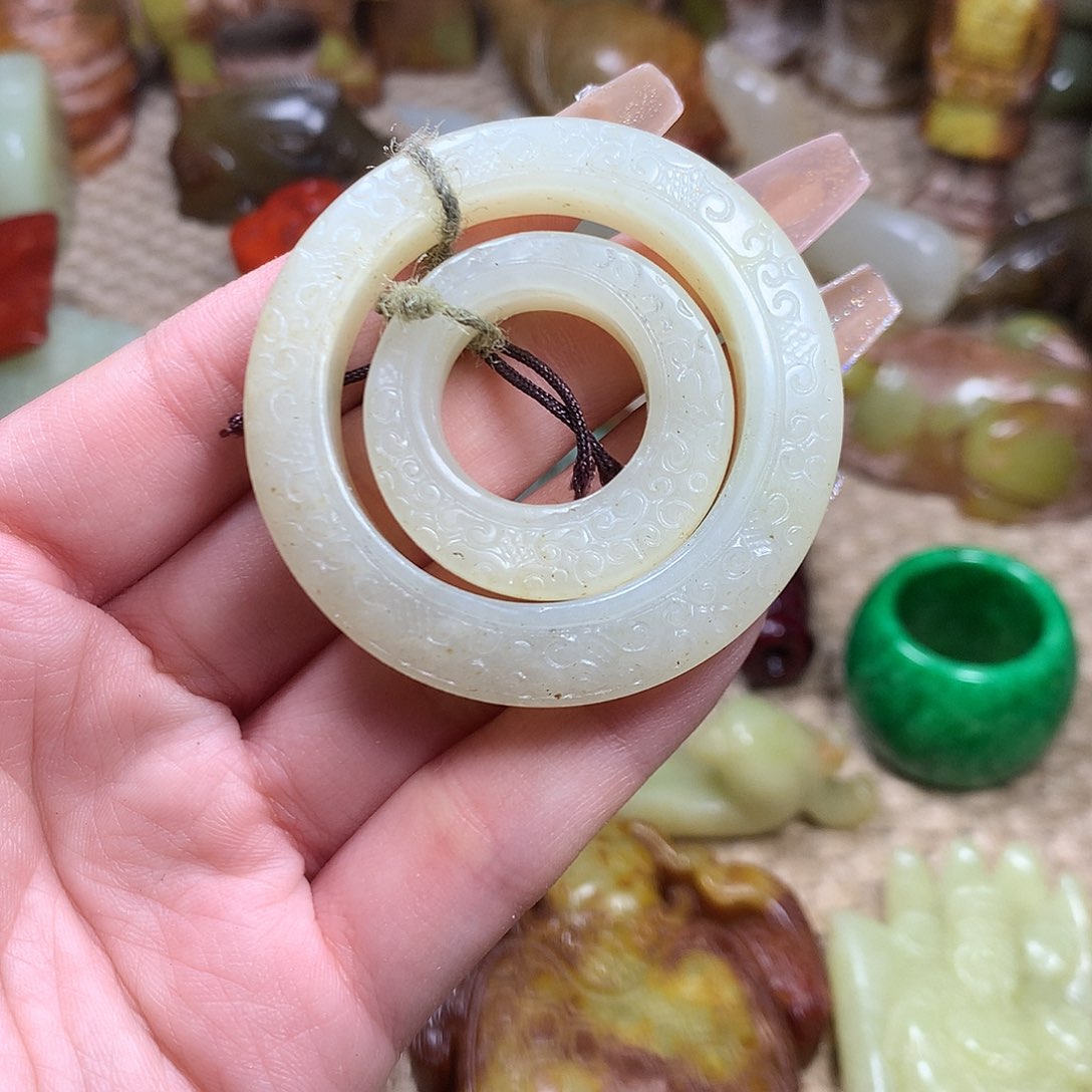 白玉菩提吊坠挂件