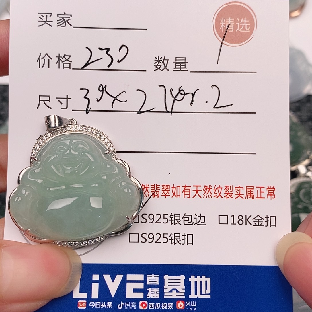 翡翠银S925镶嵌颈饰