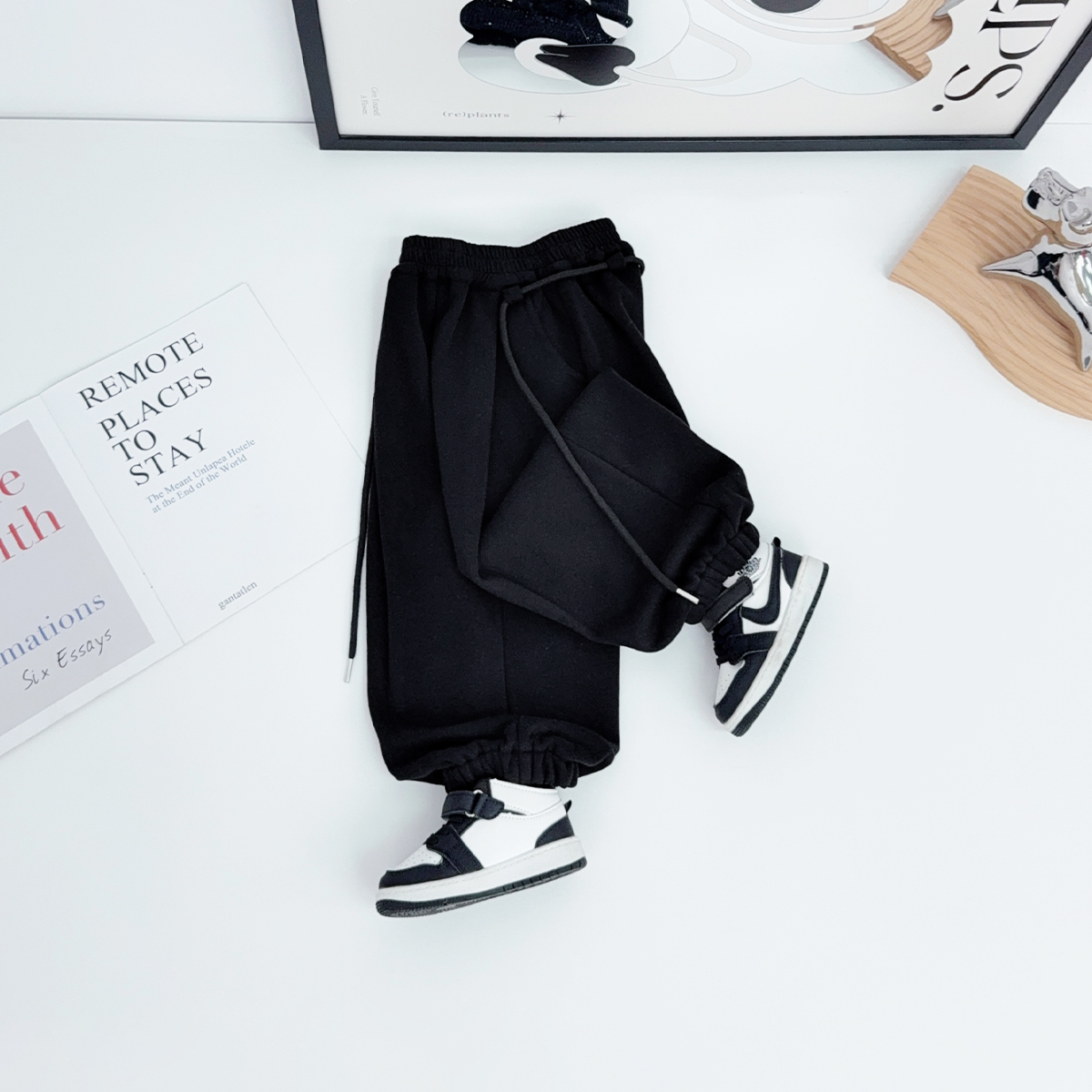 儿童加绒裤子男童运动裤2025新款秋冬装宝宝BDD26298悠悠童话童装