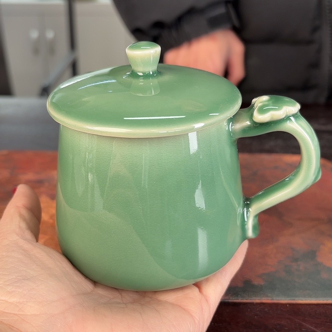 龙泉云间青瓷小米茶器