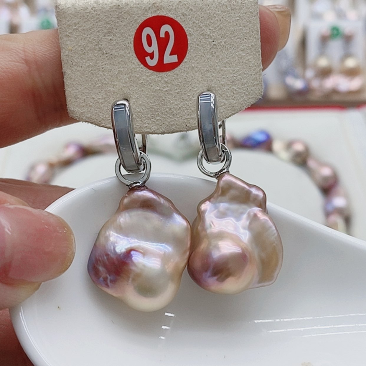 【闪购商品】淡水珍珠耳饰银S925镶嵌