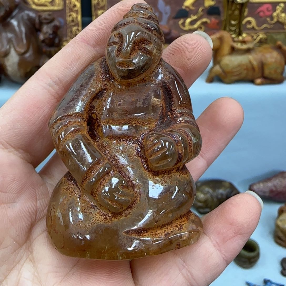 未镶嵌和田玉（糖玉）挂件董*会