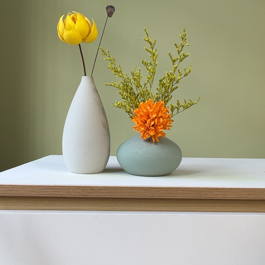 陶瓷花瓶陶瓷花瓶带花高度20-30厘米左右