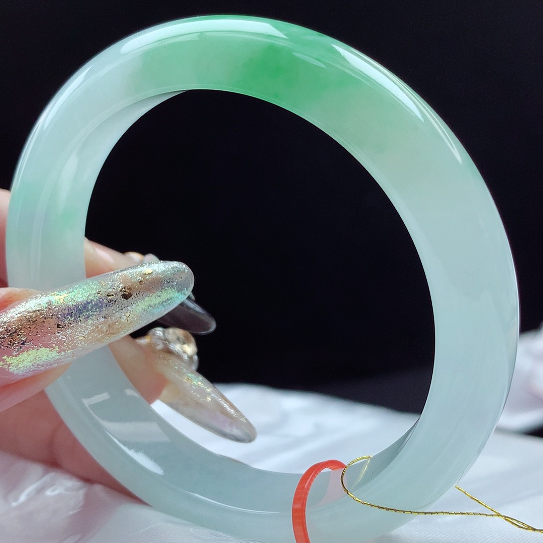 未镶嵌手镯翡翠56圈4714巨美！！强推