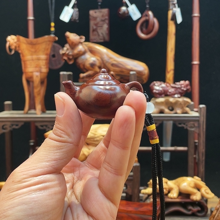 檀香紫檀（小叶紫檀）把把壶