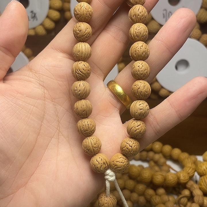 一***新桃核吊坠桃核手串11尺