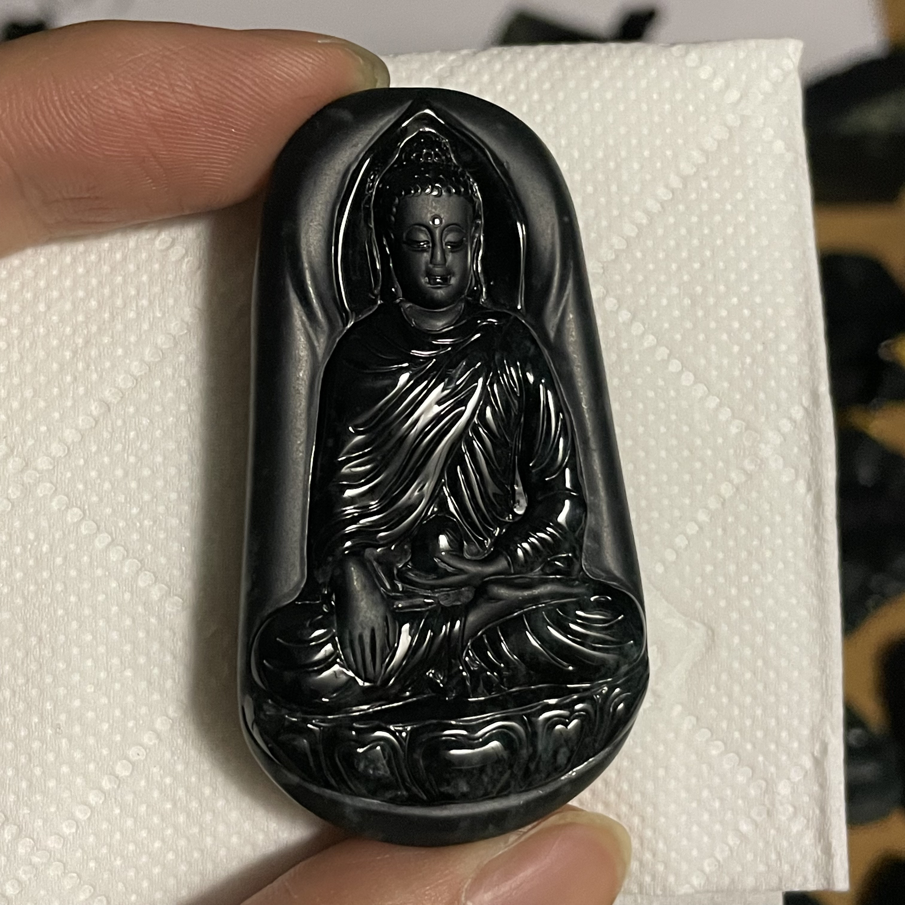 天然翡翠a货 佛牌n2