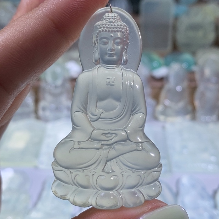 岫玉未镶嵌吊坠吊坠