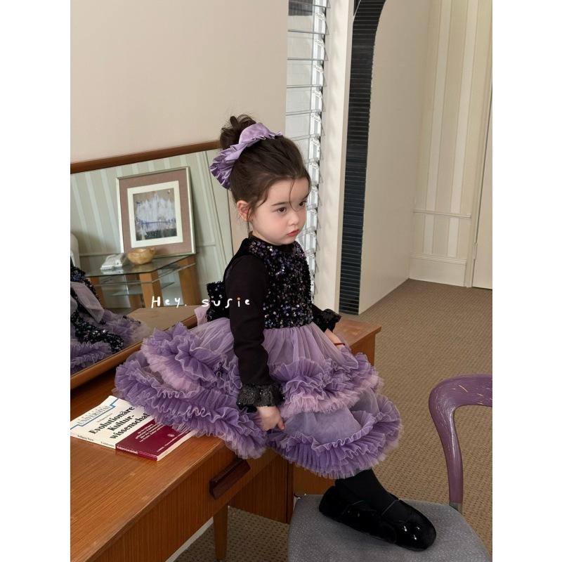 【正版】25秋冬 苏西 女童蓬蓬纱裙洋气宝宝生日礼服连衣裙汉服