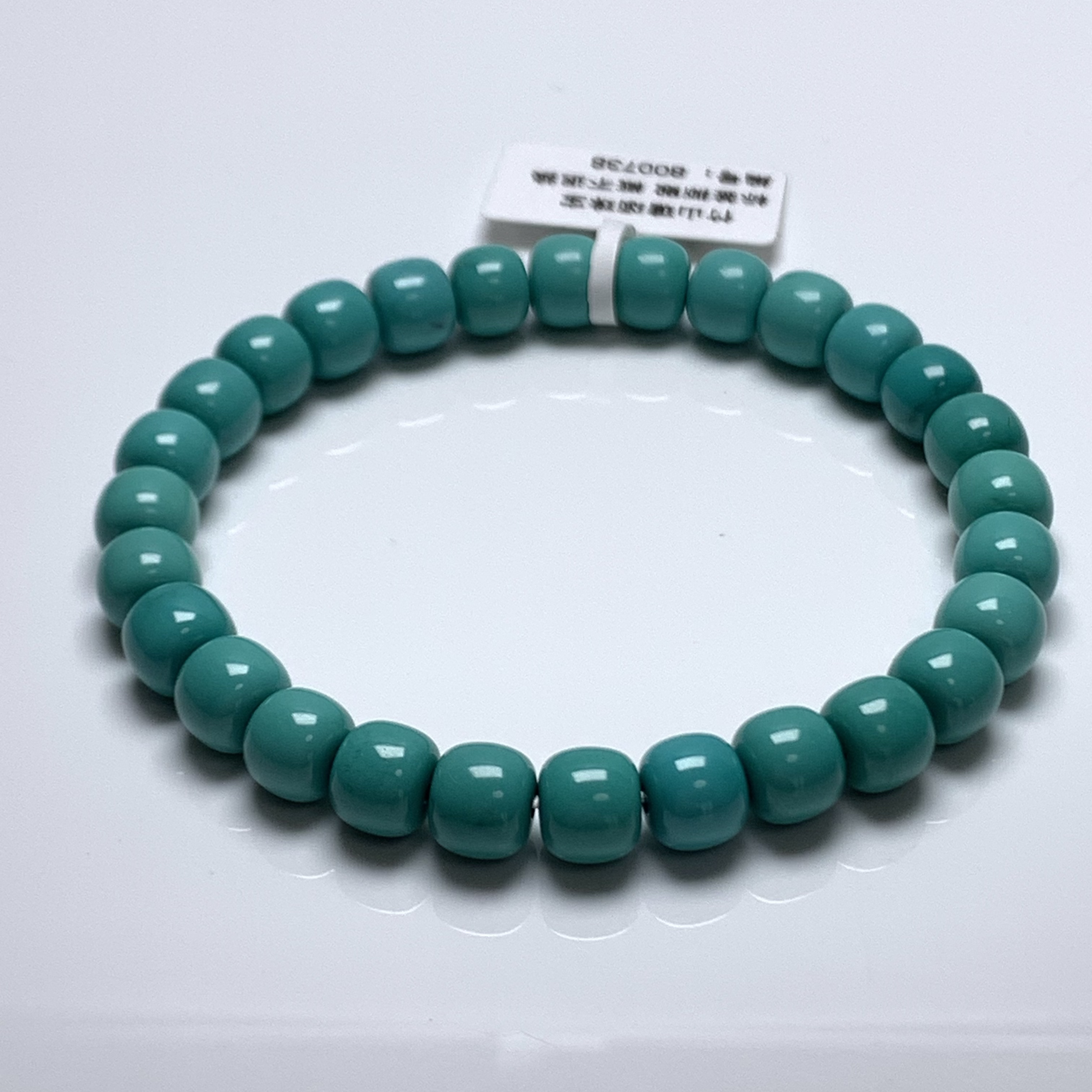 瑭颂湖北竹山原矿高瓷天然深绿绿松石时尚经典珍藏级老型单圈