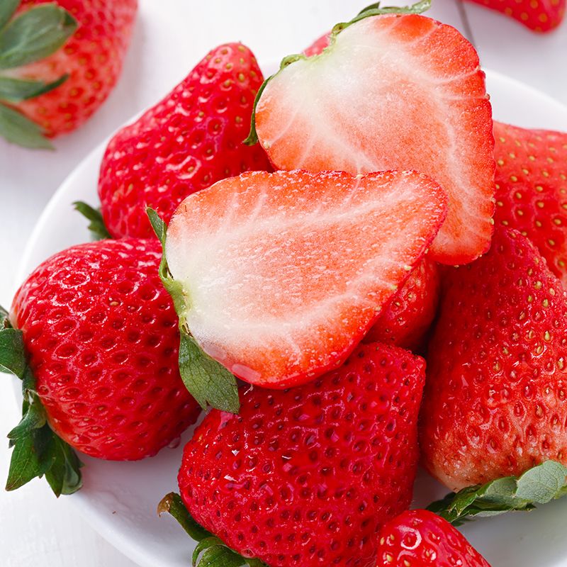 {超甜大果}丹东红颜大果草莓-2斤