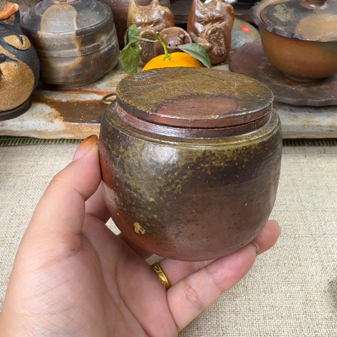 备前烧 茶入 冈部享宪