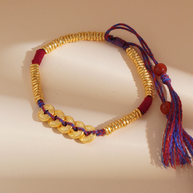 【甄芝系列】足金999  九紫离火三角盘缠