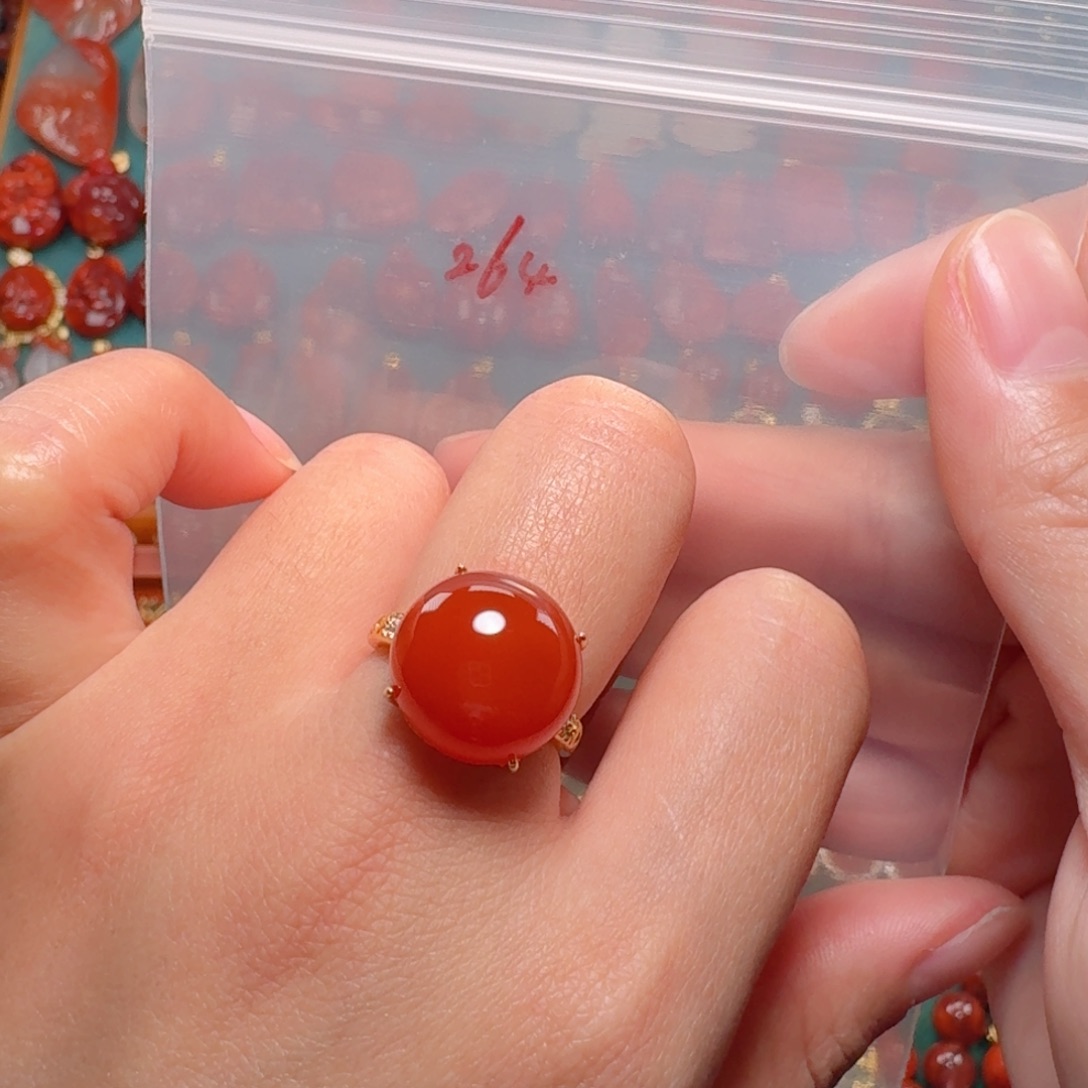 南红玛瑙南红银S925镶嵌