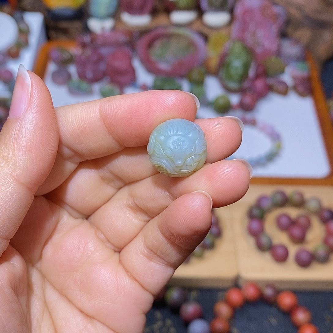 玛瑙/玉髓盐源玛瑙大漏大炸未镶嵌凤九