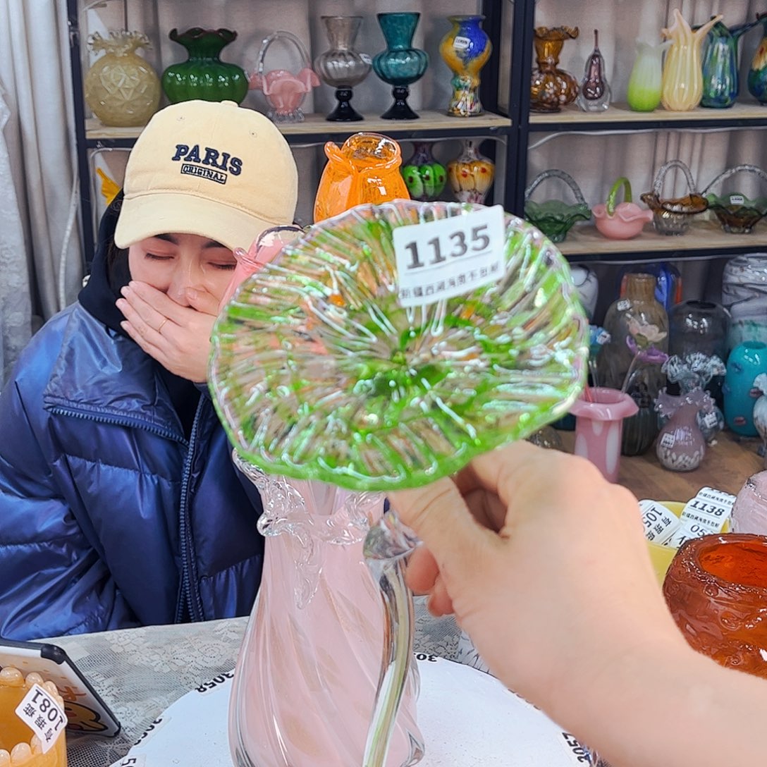 *****1135 家悦琉璃花器摆件