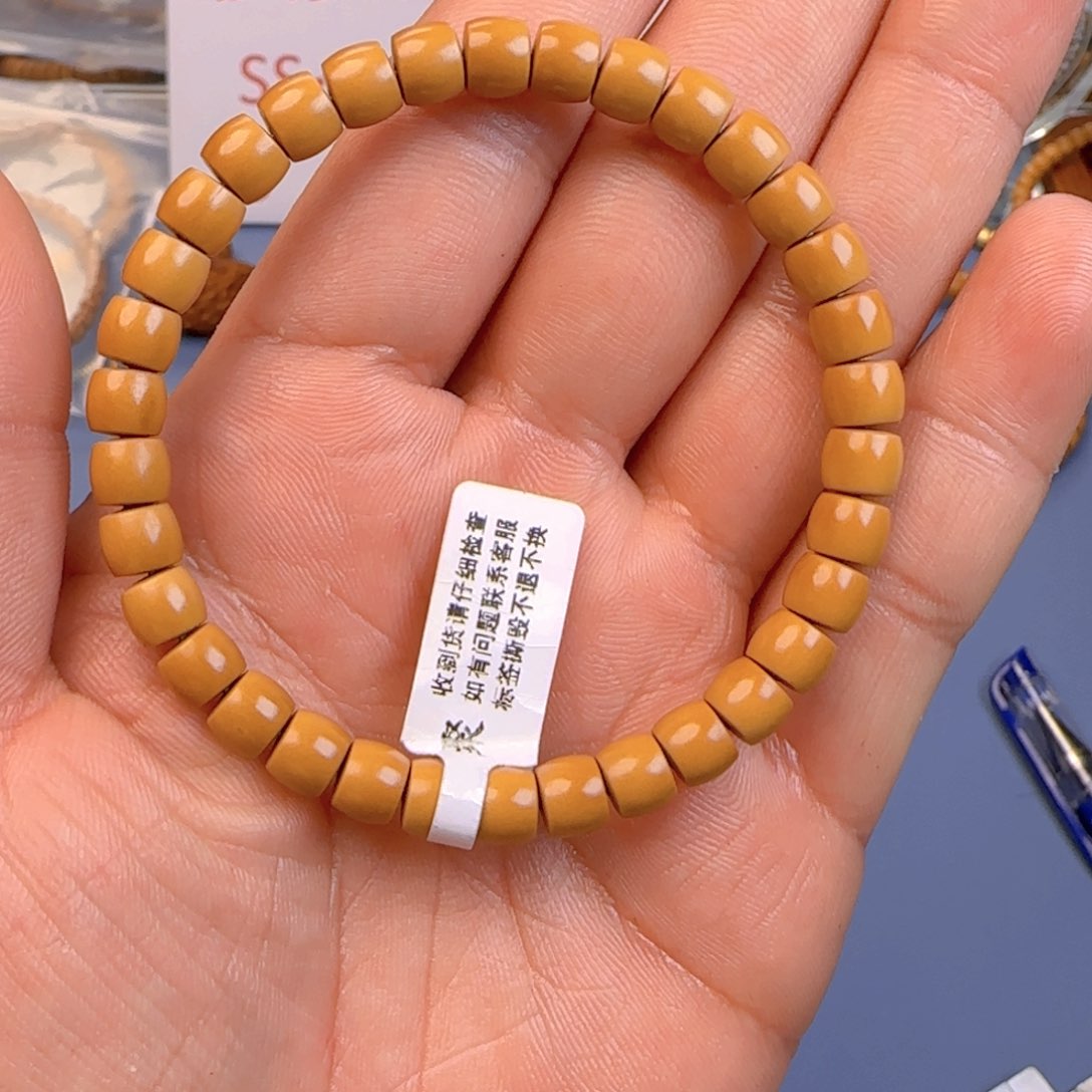 橄榄核手串核尖直切尺寸6.8ss