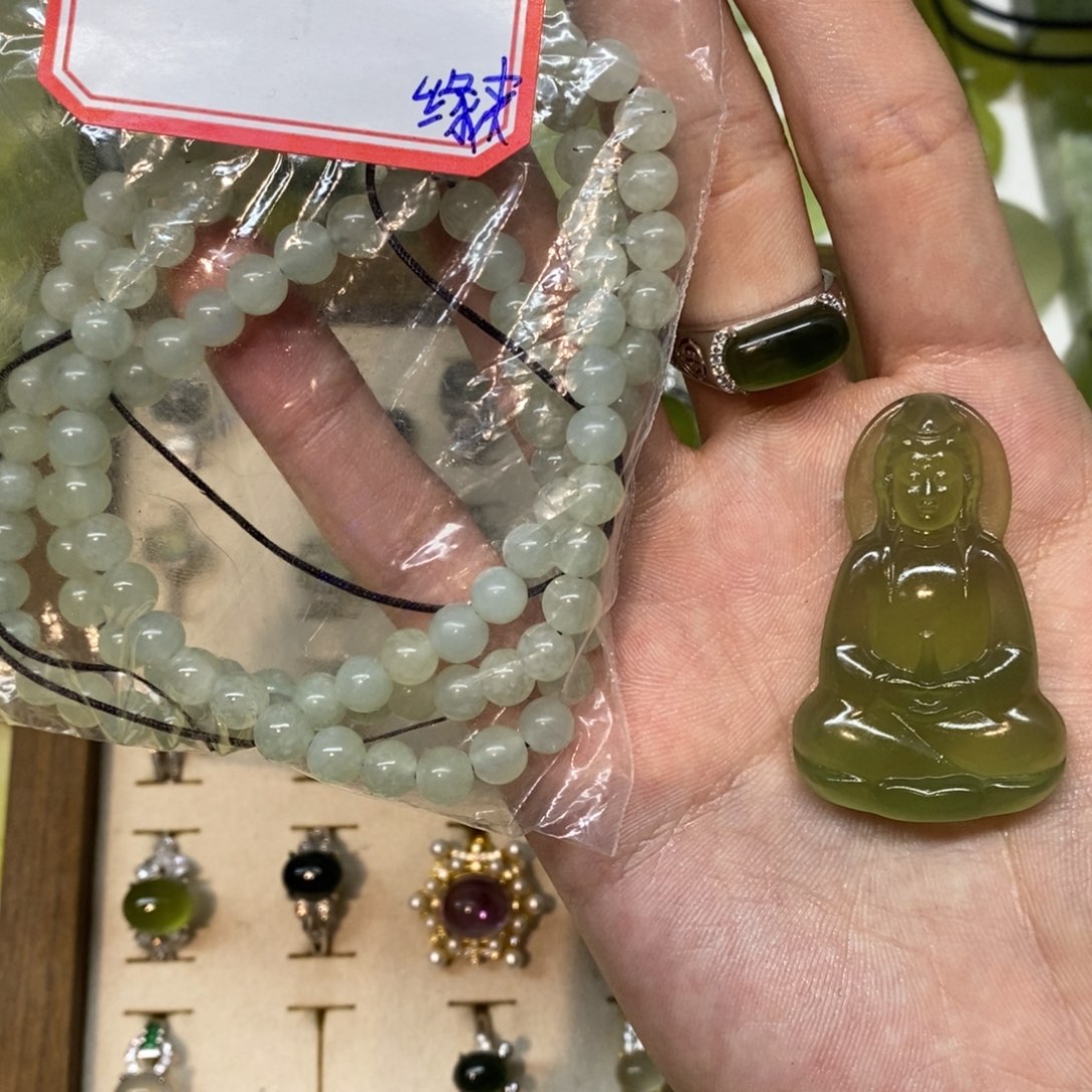 缘***你岫玉未镶嵌吊坠(不含链)