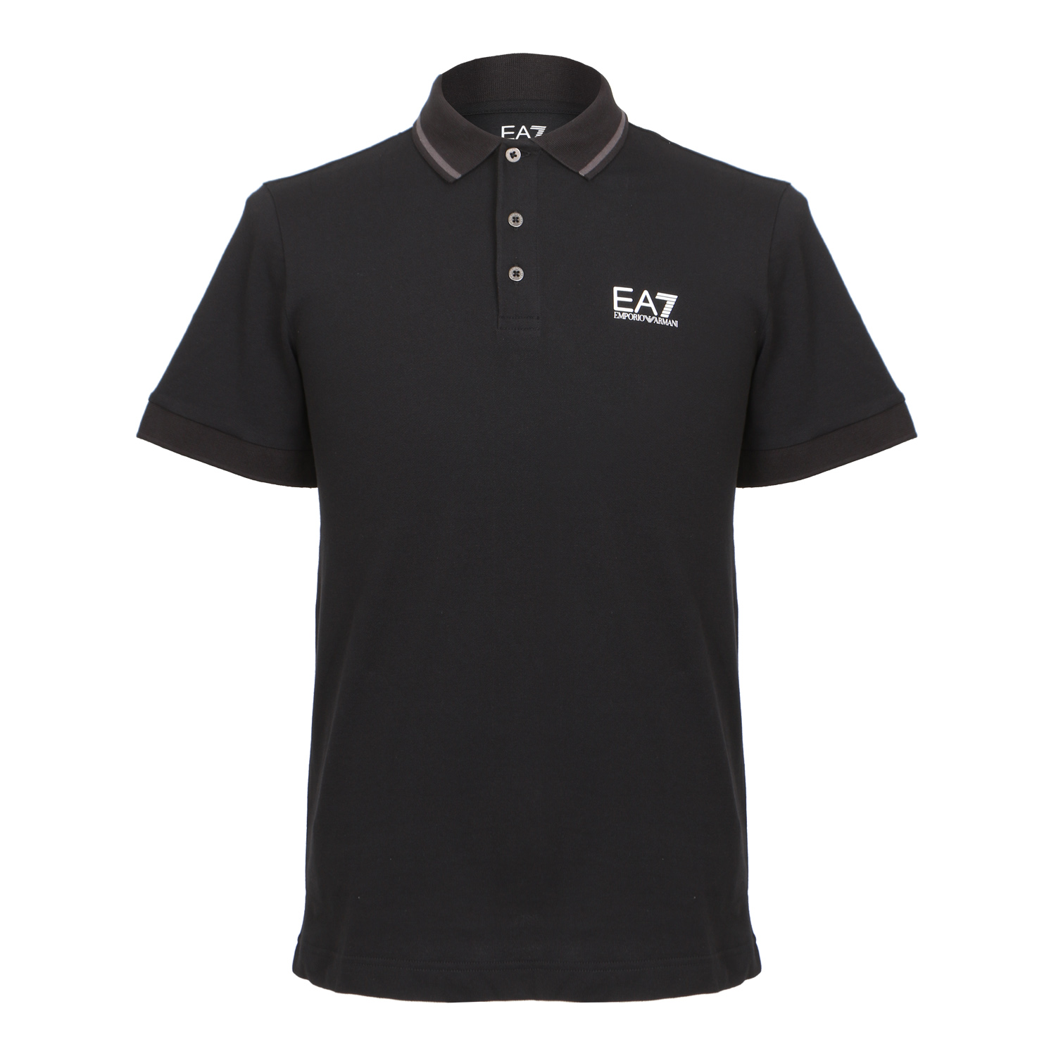 EMPORIO ARMANI EA7 男士黑色短袖POLO衫8NPF06 PJ04Z 1200 