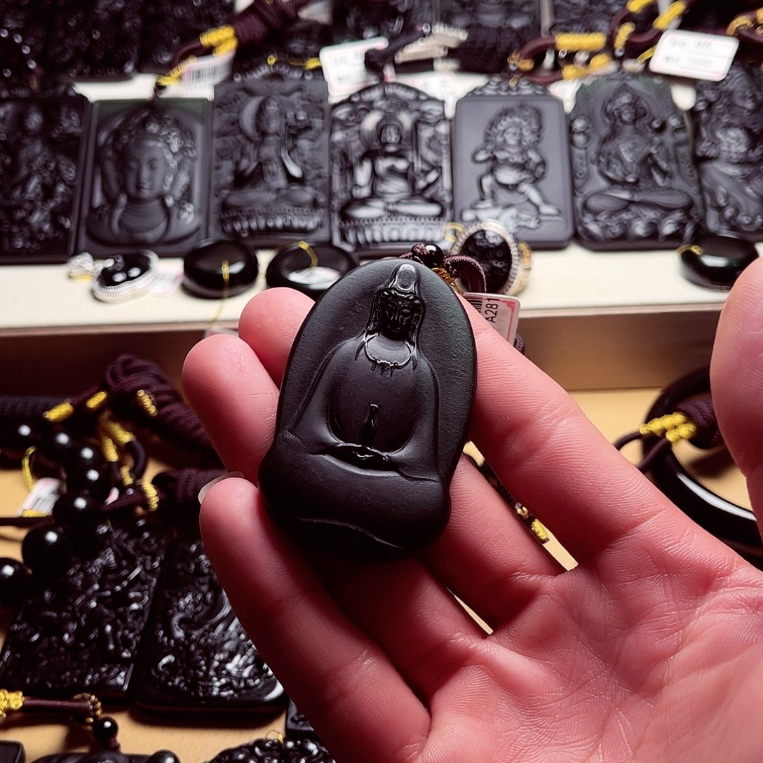 天然缅科a货 钢琴黑观音a281