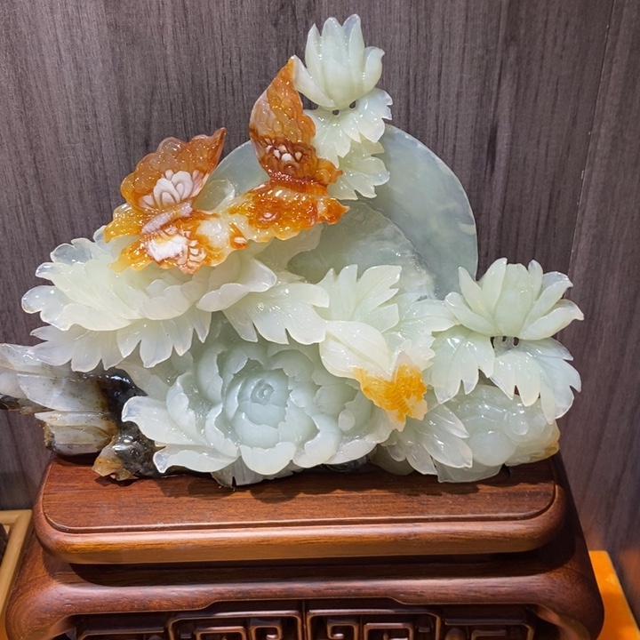 蛇纹石玉（覆膜）珠宝奇石合金