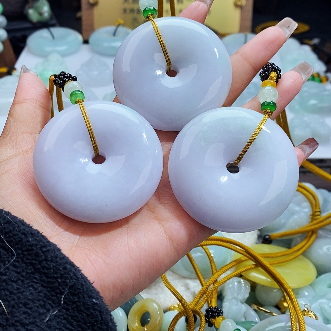 翡翠未镶嵌毛衣链7486