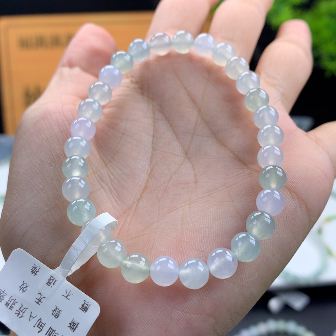 翡翠未镶嵌手链卡6.5
