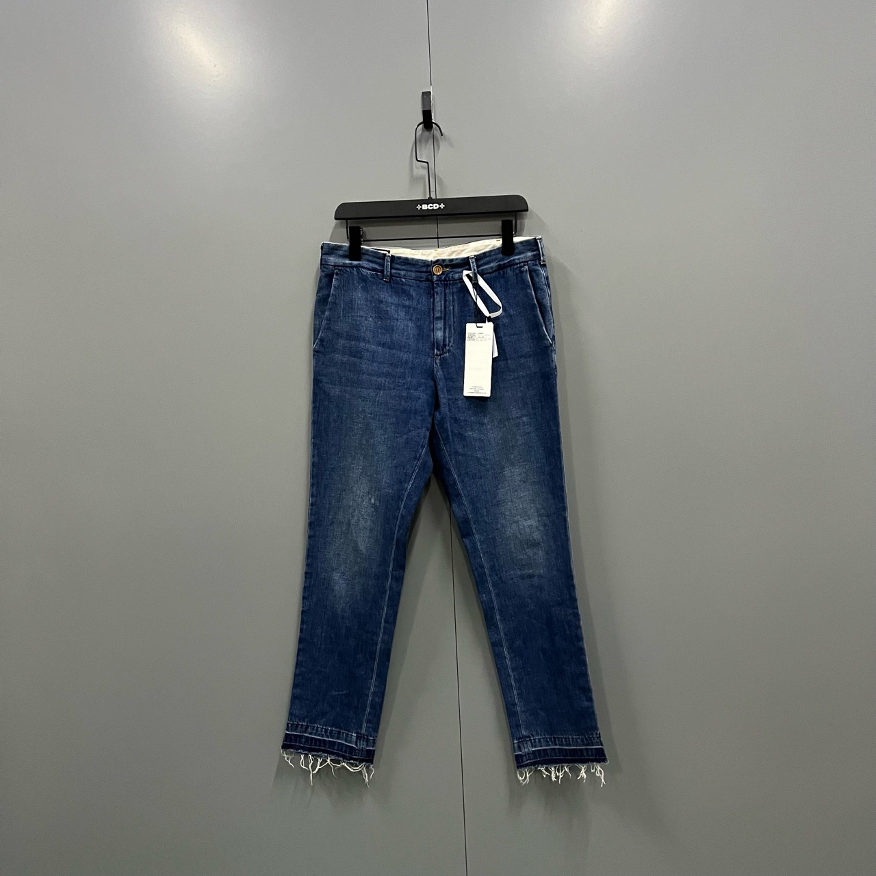 95新 GUCCI/古驰 (ll) 刺绣字母logo牛仔裤 30码007890