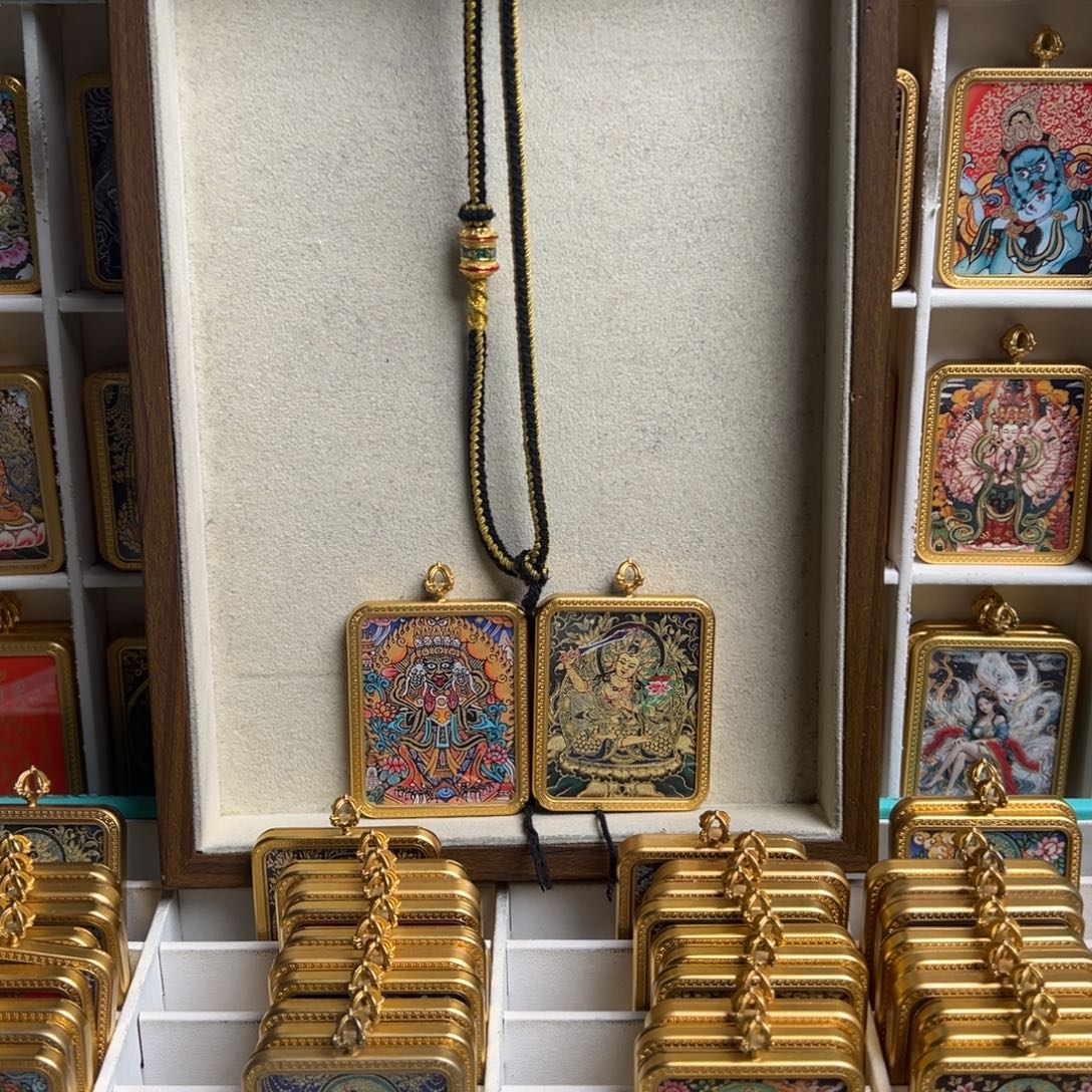 不***阳吊坠双面定制扎基拉姆文殊