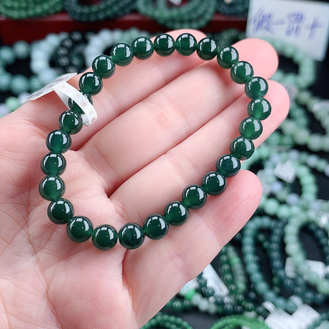 翡翠毛衣链未镶嵌