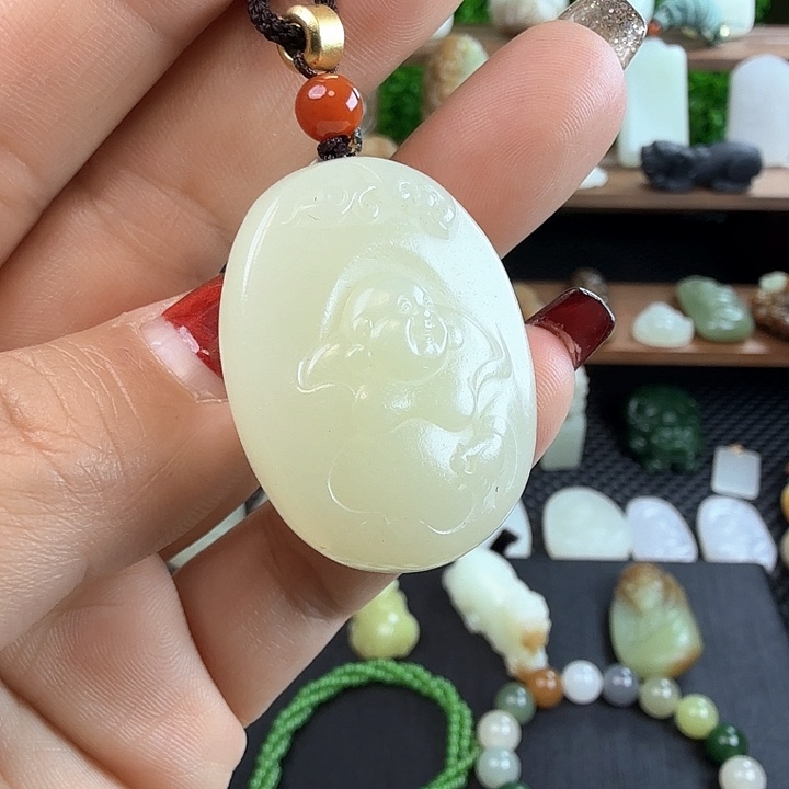 和田玉吊坠(不含链)未镶嵌