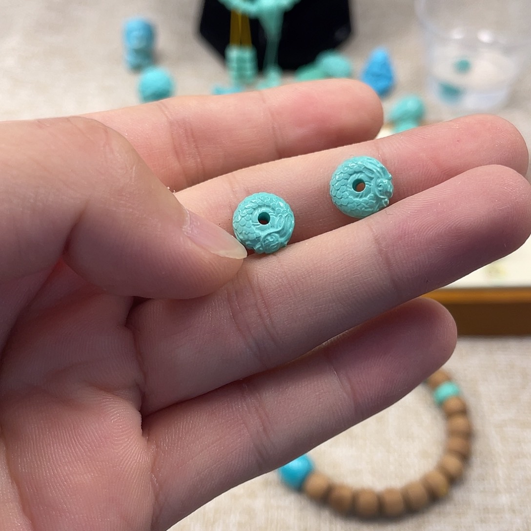 原生态湖北松配饰，直径10