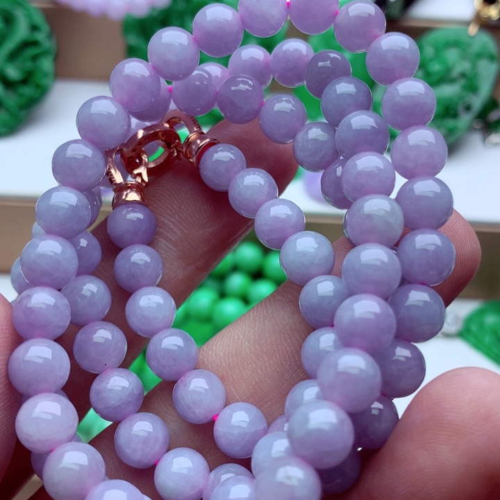 翡翠未镶嵌毛衣链