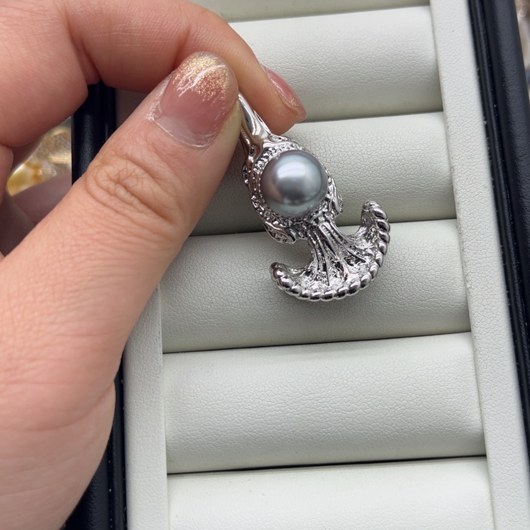 吊坠(不含链)海水珍珠合金