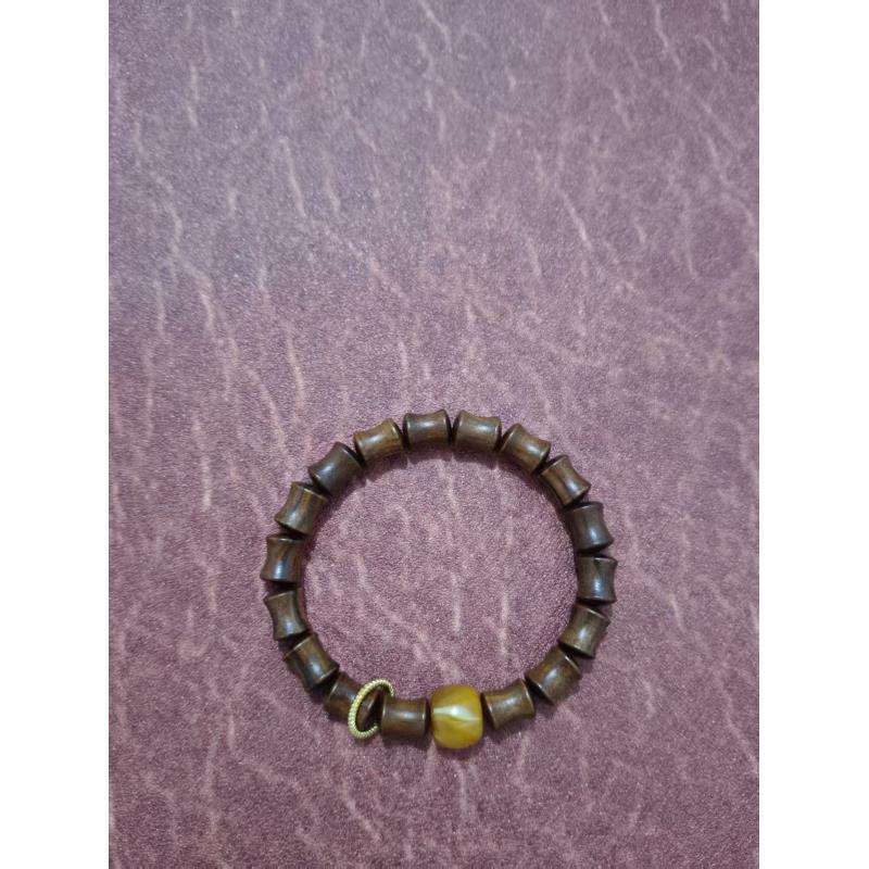 T063-黄花梨竹节手串（无礼盒）