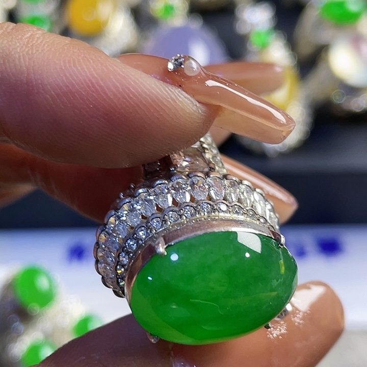 F***8定制翡翠未镶嵌966655585888