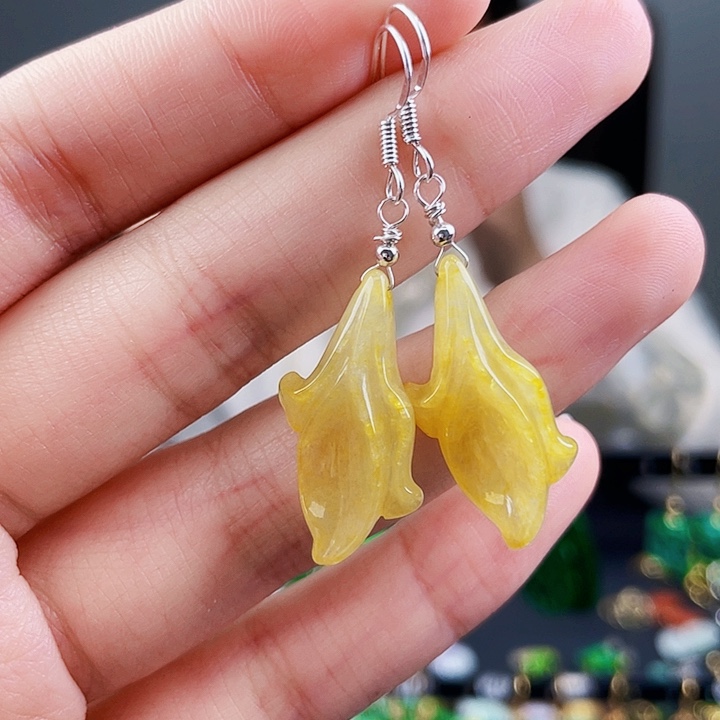 翡翠耳饰未镶嵌饰品