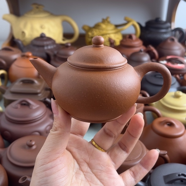 紫砂茶壶150cc降坡半手