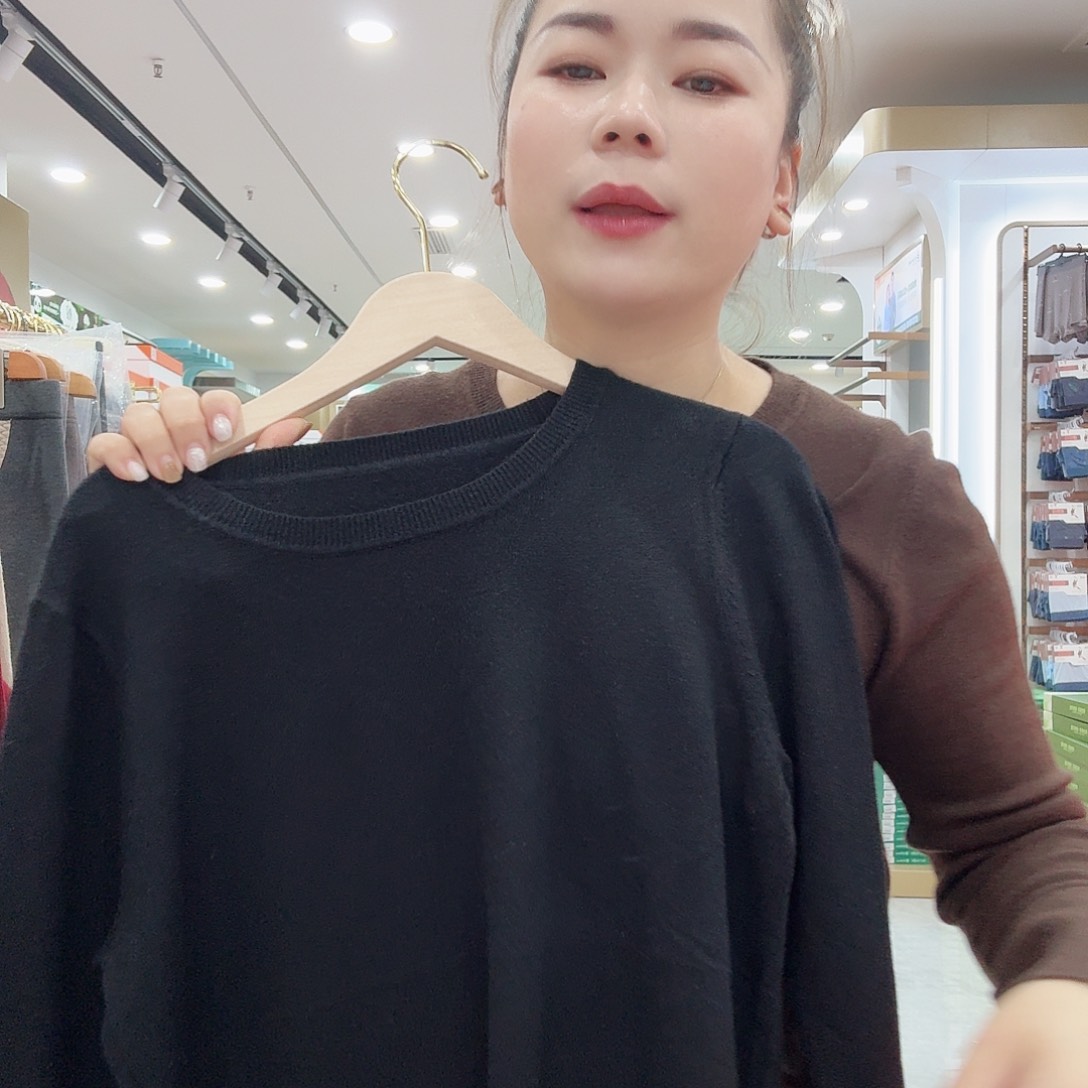 A001黑色毛衣打底福利