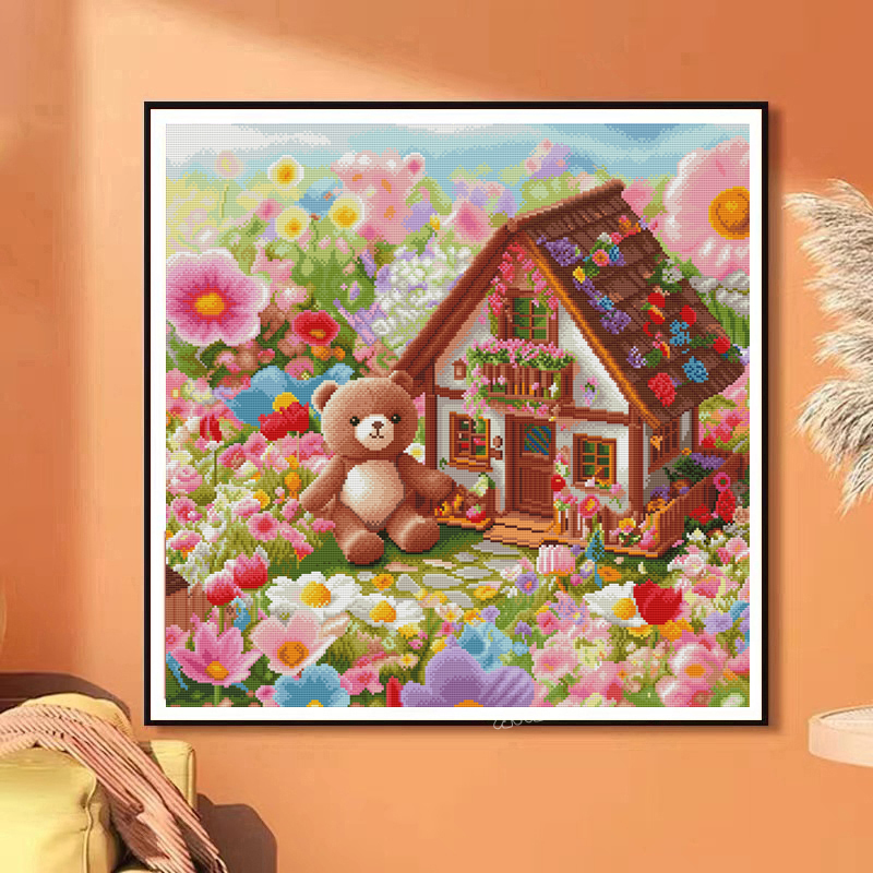 【乐乐甄选钻石画】满钻【童趣屋】可爱节日手工DIY装饰画