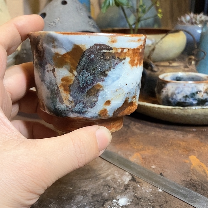 摆件手工高温原矿窑变