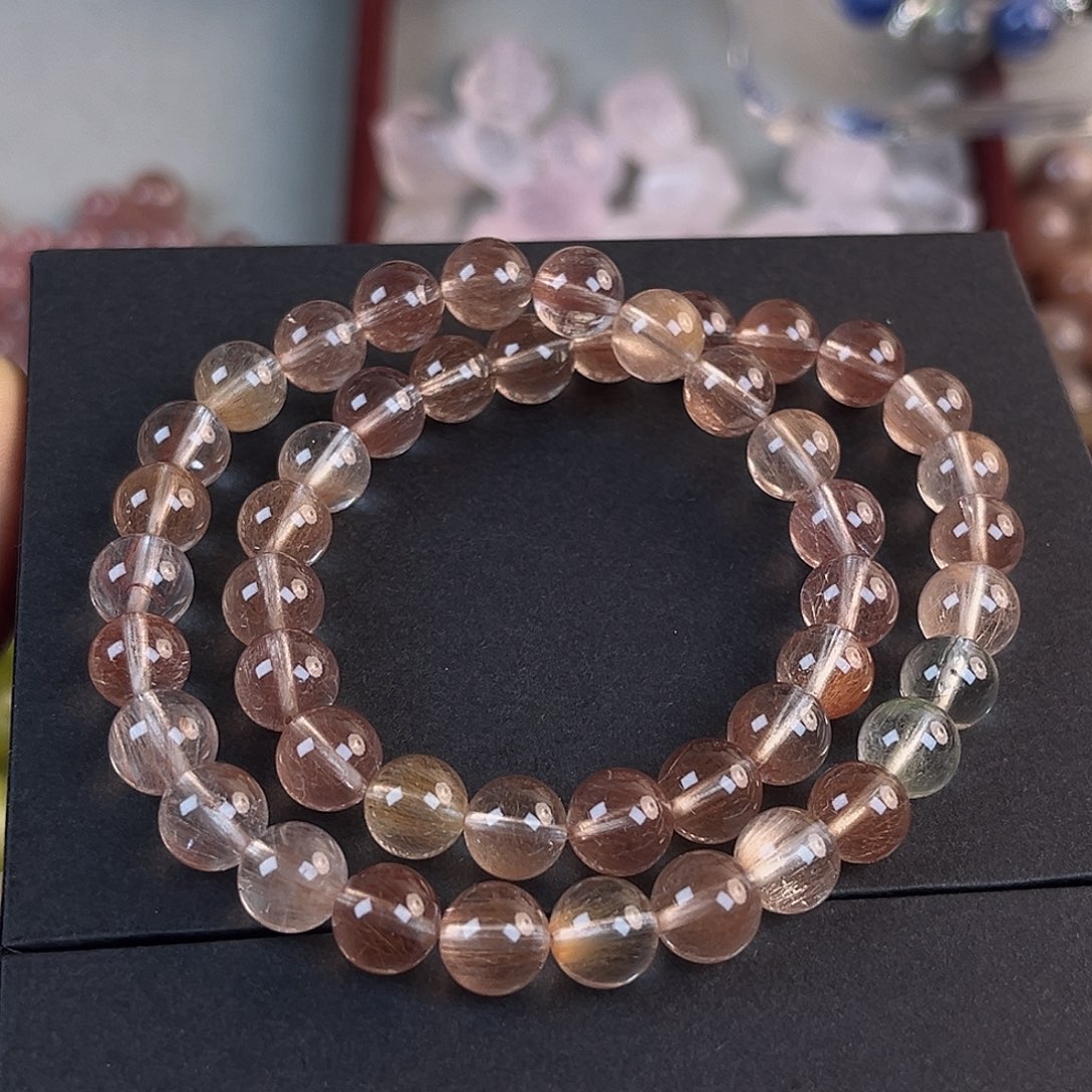 水晶雪花幽灵碧玺（处理）