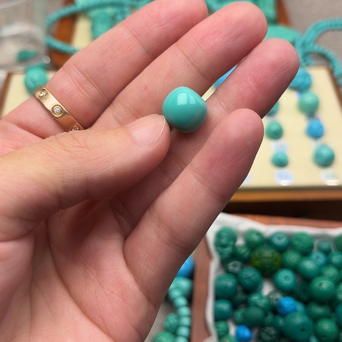 手工雕刻配饰配珠手串尺寸12