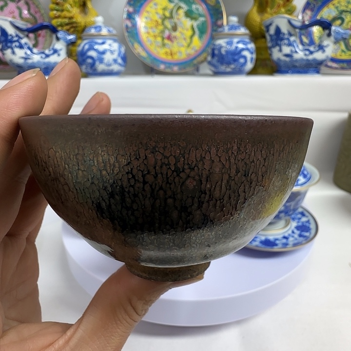 钉***器陶钧窑建盏全品相精品