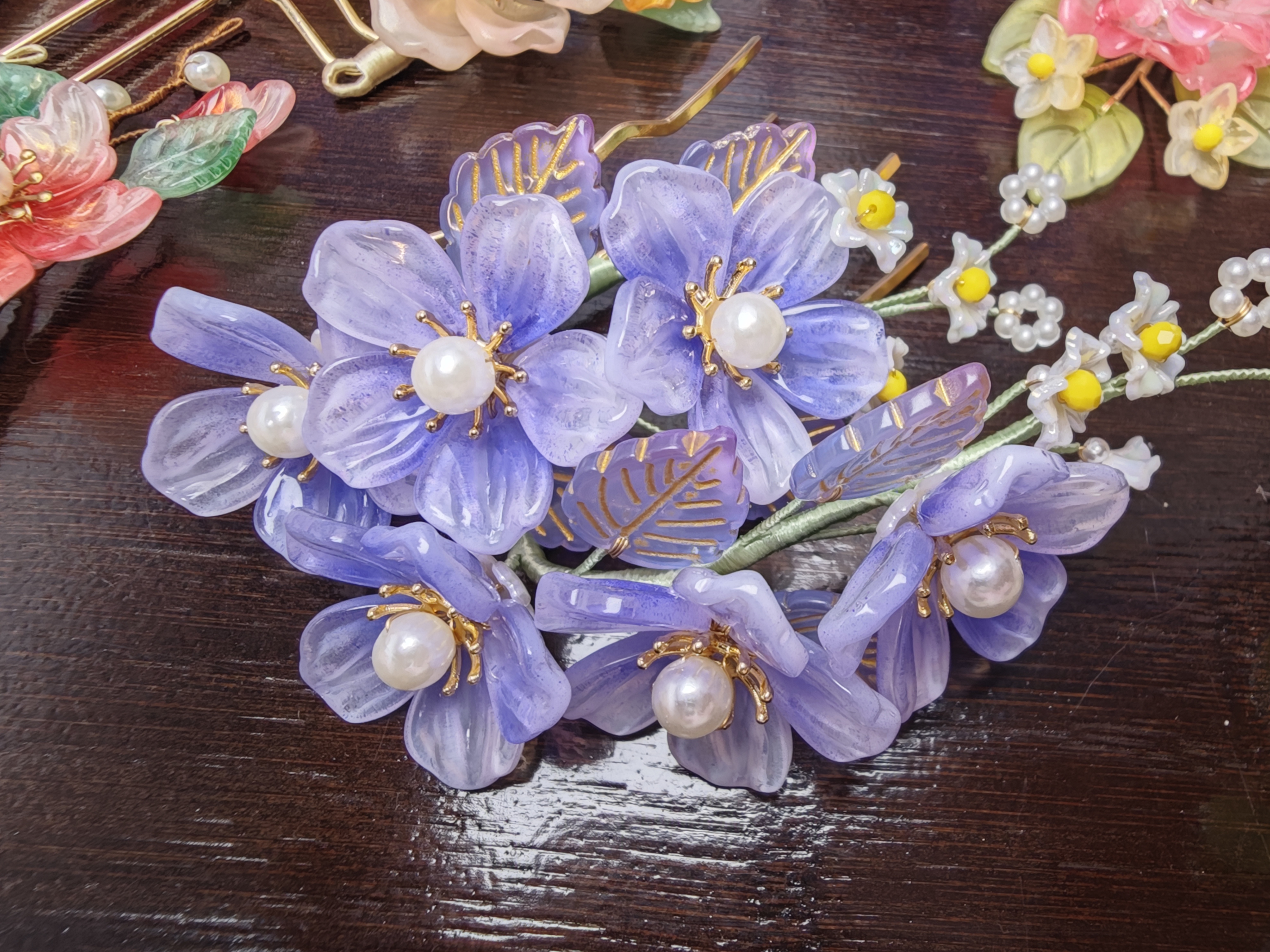 古风饰品两只发钗