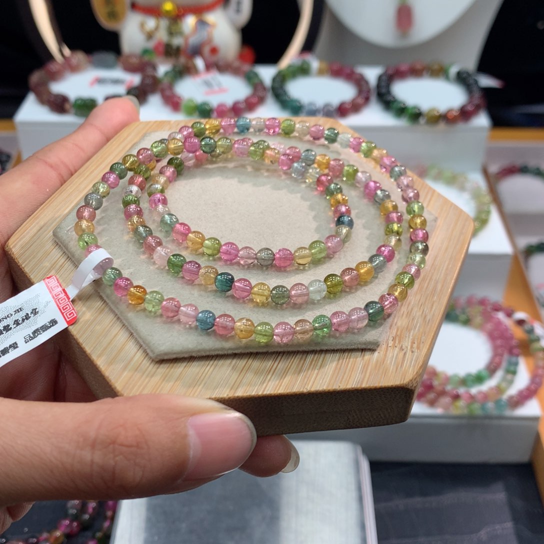 碧玺手链未镶嵌      4.3mm