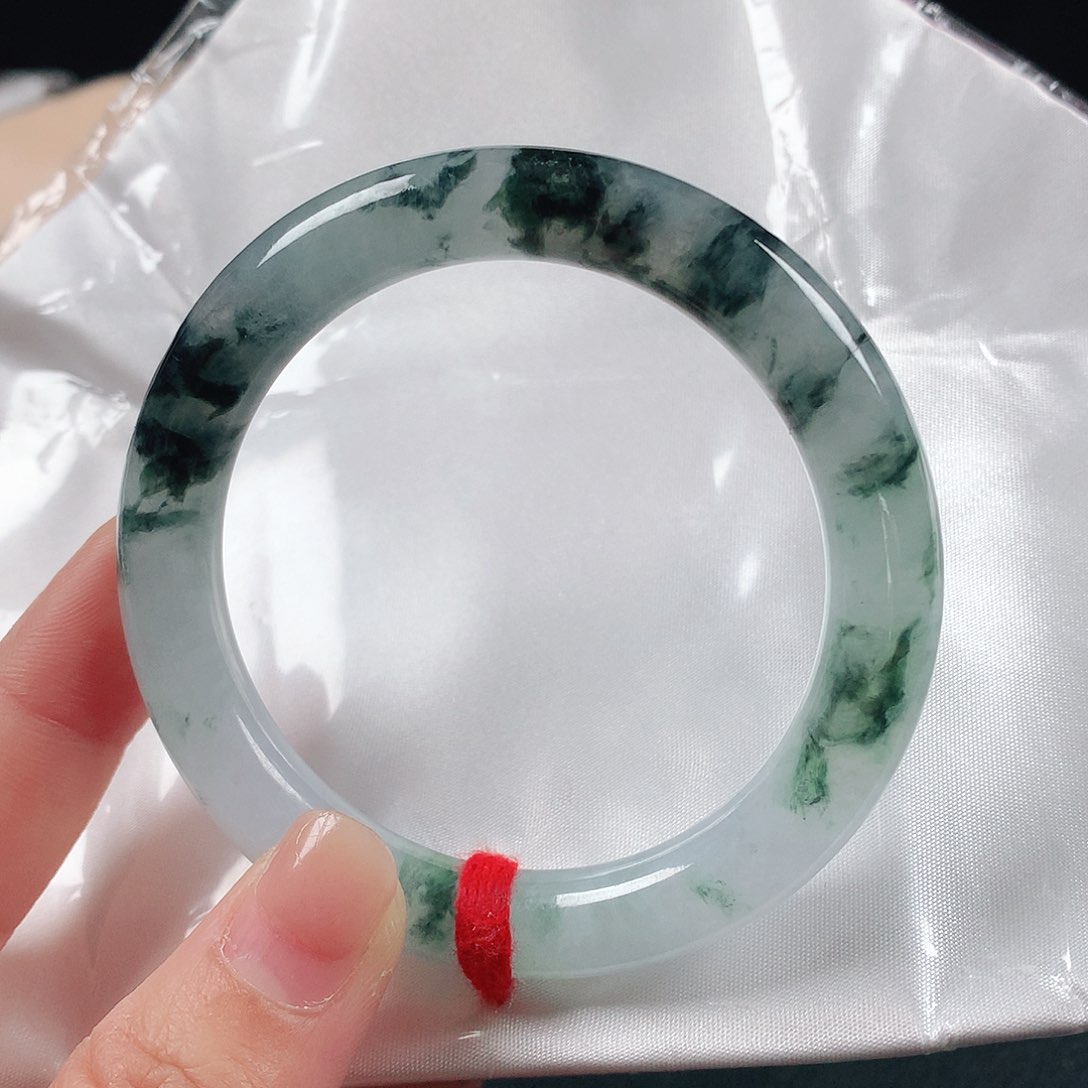 翡翠手镯未镶嵌54圈圆2182